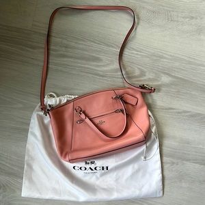 Coach coral pink crossbody bag.